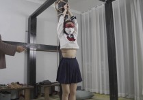 象人绳艺定制新作之Miya简单的海老缚单脚吊！本作品可在线看！